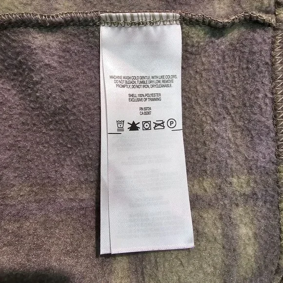 Columbia Kids Youth Full-Zip Plaid Fleece Jacket Size XL 18/20 Gray & Green EUC - Picture 10 of 11